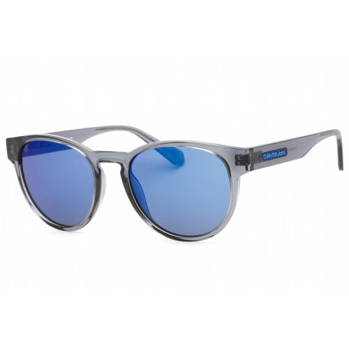 Unisex Sunglasses - Transparent Grey Plastic Round / CKJ22609S 050 - Calvin Klein Jeans - Modalova