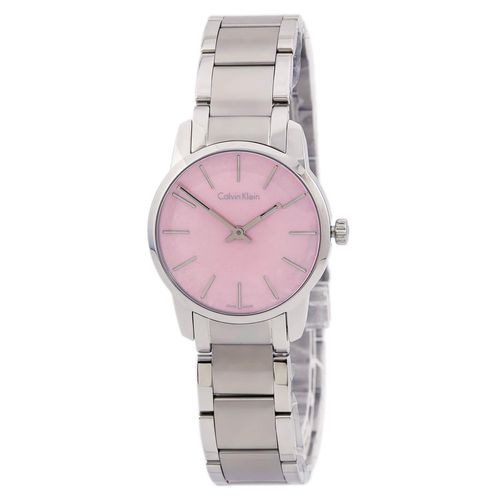 K2G2314E Women's City Swiss Pink MOP Dial Watch - Calvin Klein - Modalova