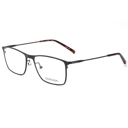 Men's Eyeglasses - Black Rectangular Metal Full Rim Frame / CK5468 001 - Calvin Klein - Modalova