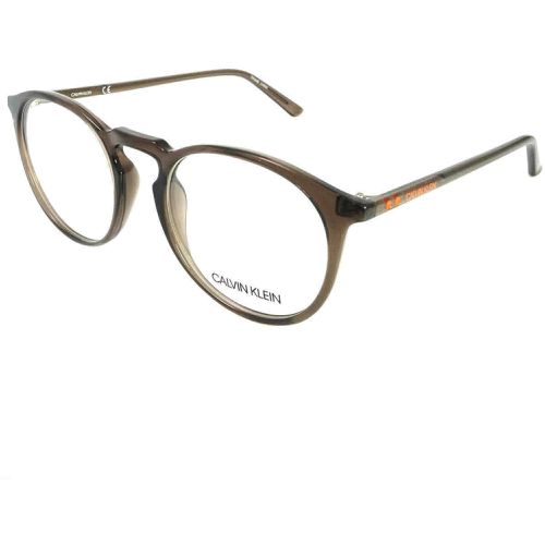 Men's Eyeglasses - Crystal Dark Brown Frame / CK19517 201 - Calvin Klein - Modalova