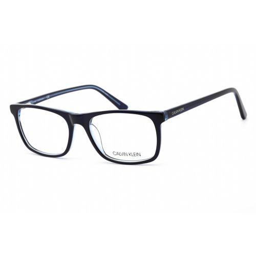 Men's Eyeglasses - Rectangular Crystal Navy and Light Blue / CK20503 449 - Calvin Klein - Modalova