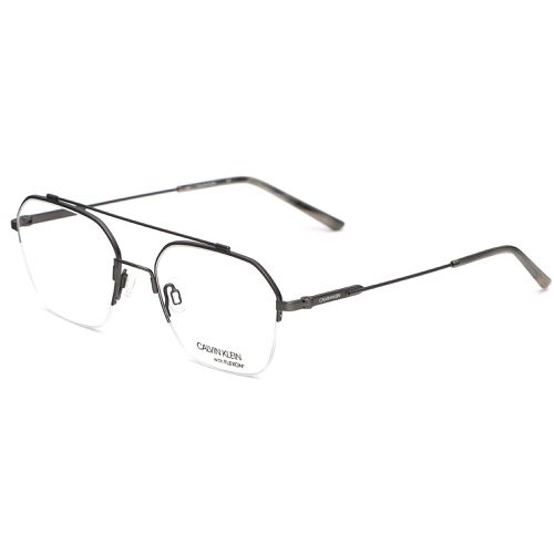 Men's Eyeglasses - Satin Gunmetal Frame / CK19143F 008 - Calvin Klein - Modalova