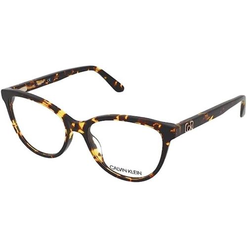 Women's Eyeglasses - Amber Tortoise Cat Eye / CK21503 239 - Calvin Klein - Modalova