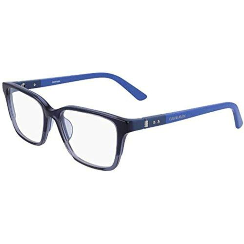 Women's Eyeglasses - Crystal Blue Rectangular / CK19506 419 - Calvin Klein - Modalova