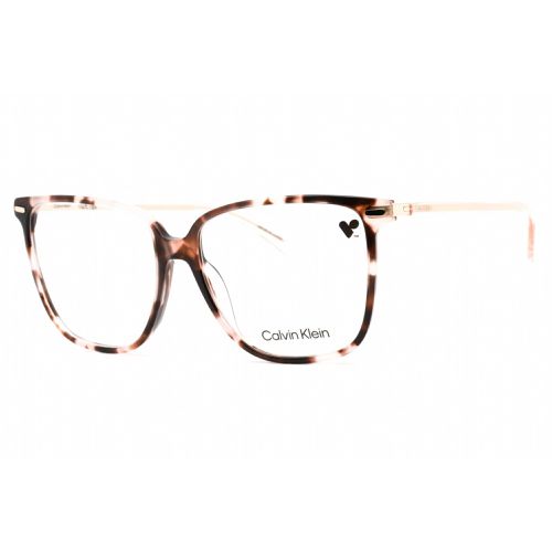 Women's Eyeglasses - Rose Havana Plastic Rectangular Frame / CK22543 663 - Calvin Klein - Modalova