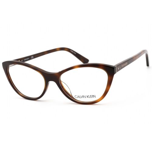 Women's Eyeglasses - Soft Tortoise Cat Eye Plastic Frame / CK20506 240 - Calvin Klein - Modalova
