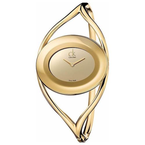 Women's Quartz Watch - Delight Champagne Dial SS Bracelet / K1A23809 - Calvin Klein - Modalova
