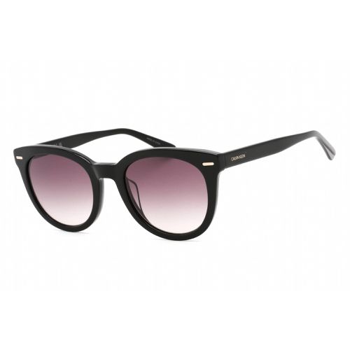 Women's Sunglasses - Black Round Frame Grey Gradient Lens / CK20537S 001 - Calvin Klein - Modalova