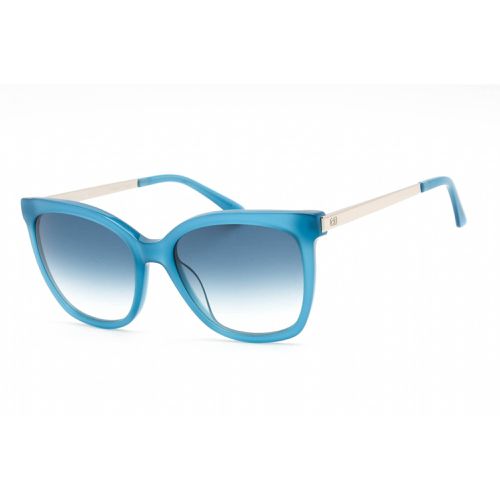 Women's Sunglasses - Full Rim Milky Teal Blue Plastic / CK21703S 430 - Calvin Klein - Modalova