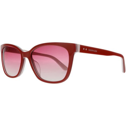 Women's Sunglasses - Red/Blush Square Frame / CK19503S 610 - Calvin Klein - Modalova