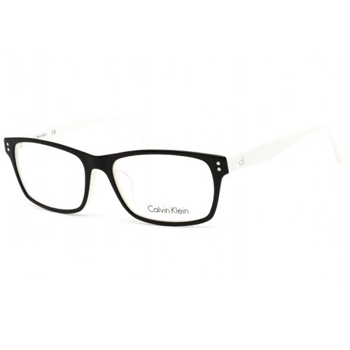 Unisex Eyeglasses - Black White Plastic Frame Clear Lens / CK5904A 961 - Calvin Klein - Modalova