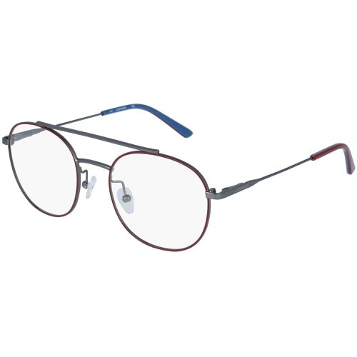 Unisex Eyeglasses - Satin Oxblood Round Frame / CK18123 601 - Calvin Klein - Modalova