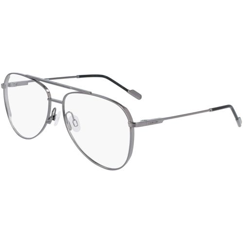 Unisex Eyeglasses - Shiny Gunmetal Aviator / CK21100 008 - Calvin Klein - Modalova
