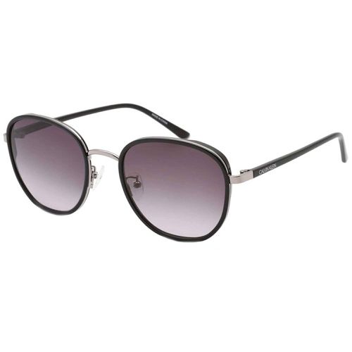 Unisex Sunglasses - Gun Metal Round Frame / CK20306SK 008 - Calvin Klein - Modalova