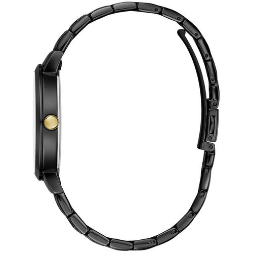 Women's Bracelet Watch - Quartz Black Dial Stainless Steel Crystal / 45L181 - Caravelle - Modalova