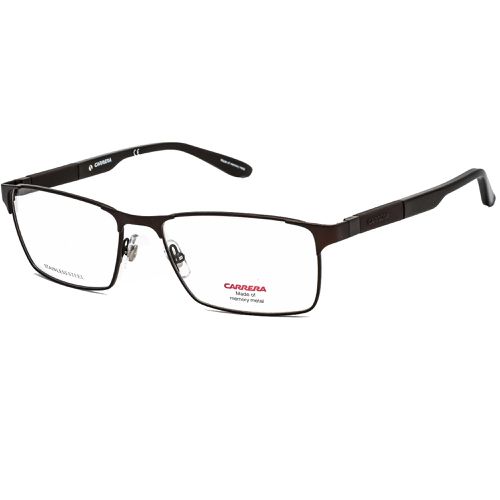 Men's Eyeglasses - Matte Brown Full Rim Rectangular Frame / Ca 8822 0YZ4 00 - Carrera - Modalova