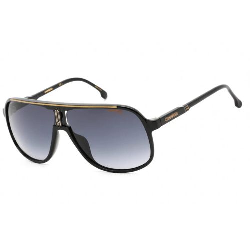 Men's Sunglasses - Dark Grey Shaded Lens Black Aviator Frame / 1047/S 02M2 - Carrera - Modalova