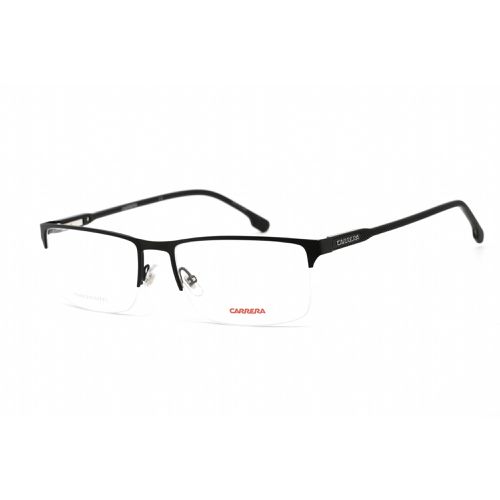 Unisex Eyeglasses - Half Rim Rectangular Matte Black Metal Frame / 243 003 00 - Carrera - Modalova