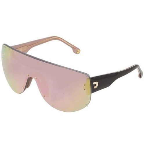 Unisex Sunglasses - Rimless Rose Gold Plastic Shield / FLAGLAB 12 0000/0J - Carrera - Modalova