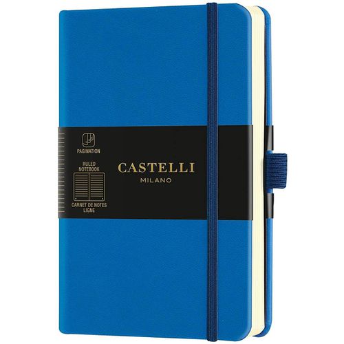 A6 Notebook - Aquarela Ivory Pages, Ruled, Blue Sea / QC225-914 - Castelli - Modalova