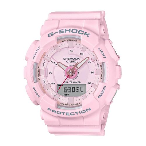 Women's Ana-Digi Watch - G-Shock Pink Dial Step Tracker / GMAS130-4A - Casio - Modalova