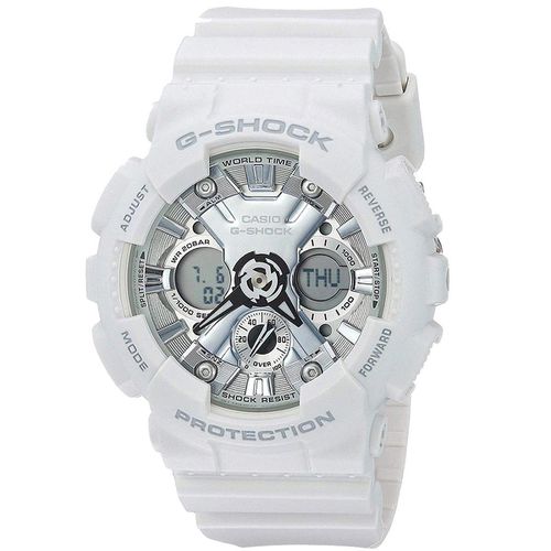 Women's Analog-Digital Watch - G-Shock S White Resin Strap Dive / GMAS120MF-7A1 - Casio - Modalova