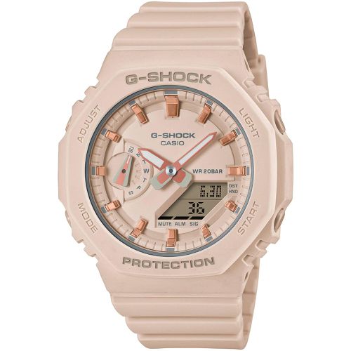 Women's Watch - G-Shock Pink Analog-Digital Dial Resin Strap / GMAS2100-4A - Casio - Modalova