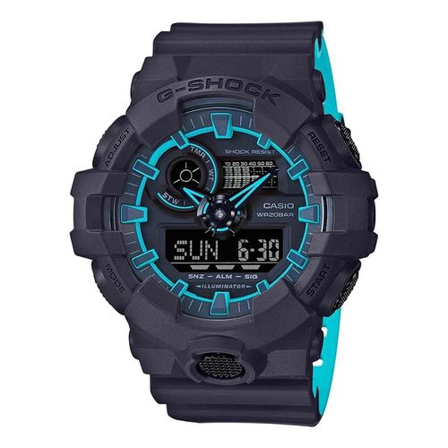 GA700SE-1A2 Men's G-Shock Ana-Digi Black Dial Alarm Watch - Casio - Modalova