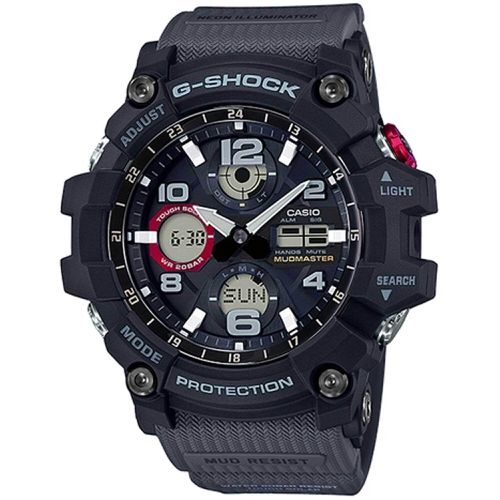 Men's Watch - G-Shock Ana-Digi Alarm Black Dial Grey Resin Strap / GSG100-1A8 - Casio - Modalova