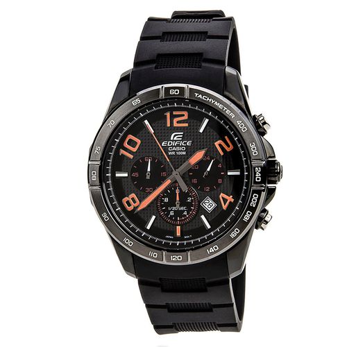 Men's Chronograph Watch - Edifice Black Dial Resin Strap / EFR516PB-1A4 - Casio - Modalova