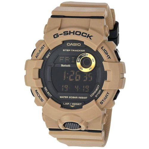 Men's Digital Watch - G-Shock G-Squad 800 Series Brown Resin Strap / GBD800UC-5 - Casio - Modalova