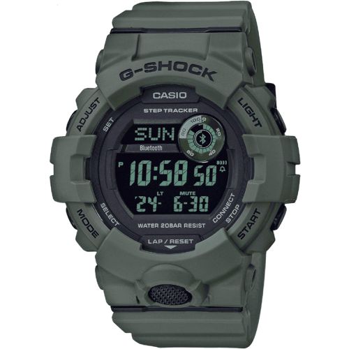 Men's Digital Watch - G-Shock G-Squad 800 Series Green Resin Strap / GBD800UC-3 - Casio - Modalova