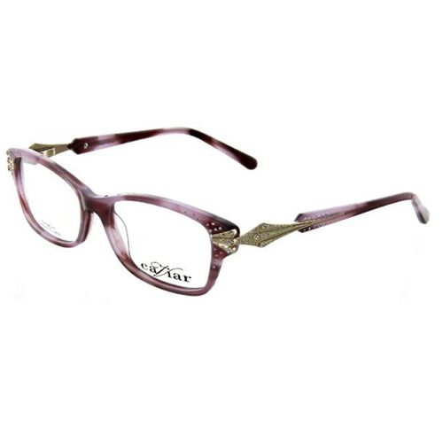 Women's Eyeglasses - Purple/Gold Frame Demo Lens / 5641-C28-53-15-135 - Caviar - Modalova