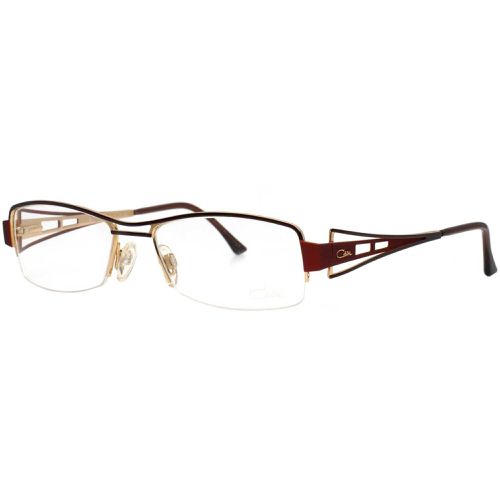 Unisex Eyeglasses - Red/Gold Metal Rectangular Frame Demo Lens / 4159 C002 - Cazal - Modalova