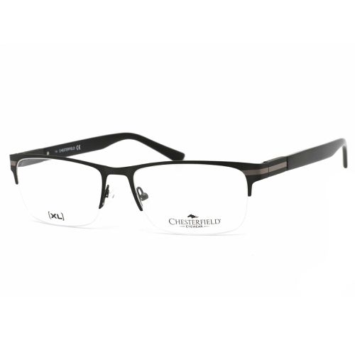 Men's Eyeglasses - Matte Gray Metal Frame Clear Demo Lens / 62XL 0FRE 00 - Chesterfield - Modalova
