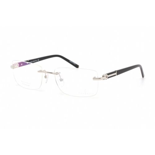 Men's Eyeglasses - Rimless Shiny Silver/Black Titanium Frame / PC75076 C02 - Charriol - Modalova