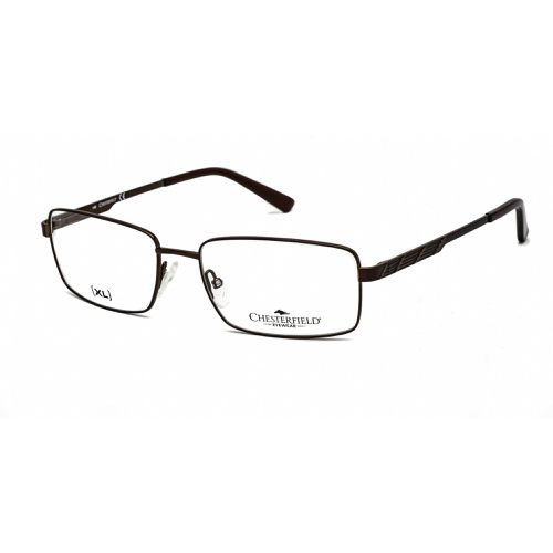 Men's Eyeglasses - Clear Lens Brown Rectangular Frame / 31 XL 0FN2 00 - Chesterfield - Modalova