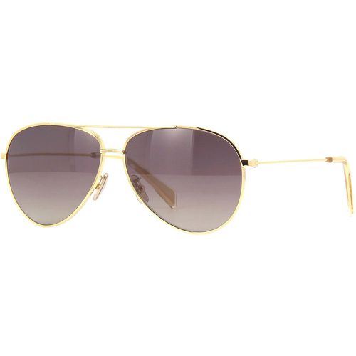 Women's Sunglasses - Polarized Lens Full Rim Gold Metal Frame / CL40062U 30D - Celine - Modalova