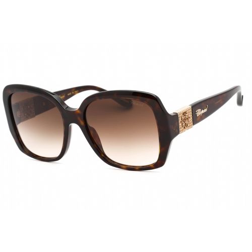 Men's Sunglasses - Brown Gradient Lens Oversized Plastic Frame / SCH288S 0722 - Chopard - Modalova