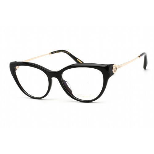 Women's Eyeglasses - Clear Demo Lens Black/Gold Plastic Frame / VCH323S 0700 - Chopard - Modalova