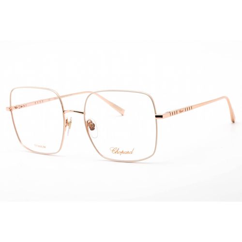 Women's Eyeglasses - Shiny Copper Gold Metal Rectangular Frame / VCHF49M 02AM - Chopard - Modalova