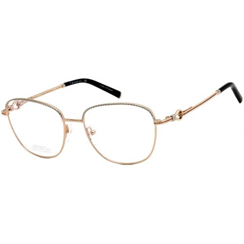 Women's Eyeglasses - Shiny Gold and Black Square Shape Frame / PC71035 C01 - Charriol - Modalova