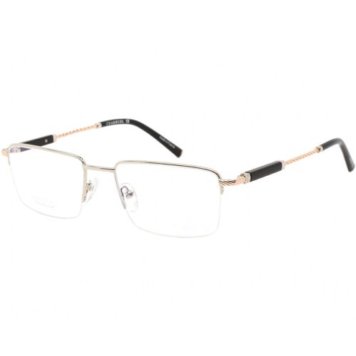 Women's Eyeglasses - Shiny Silver and Gold Rectangular Frame / PC75071 C02 - Charriol - Modalova