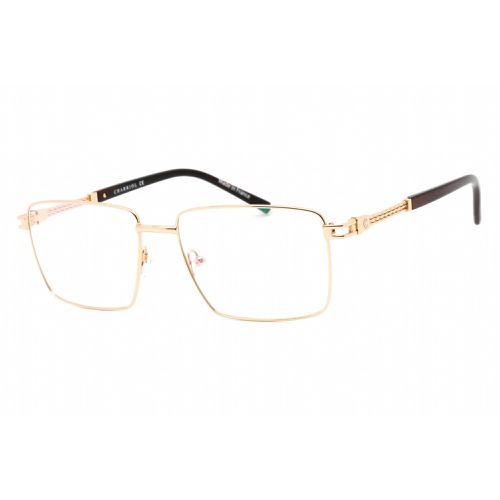 Men's Eyeglasses - Full Rim Shiny Gold Rectangular Metal Frame / PC75093 C01 - Charriol - Modalova
