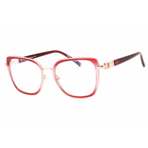 Men's Eyeglasses - Full Rim Shiny Pink Gold/Burgundy Frame / PC71055 C03 - Charriol - Modalova