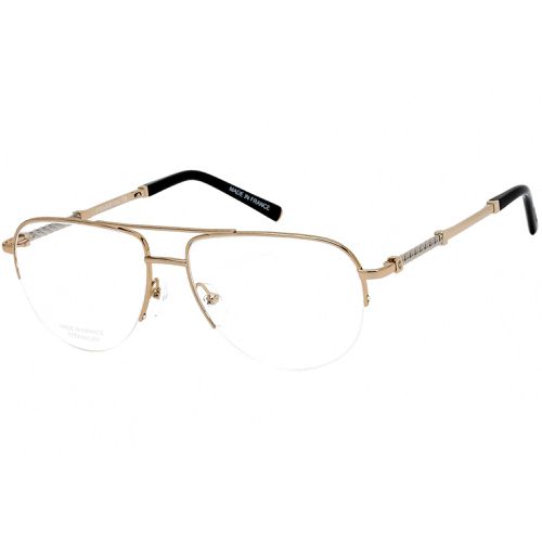 Men's Eyeglasses - Half Rim Gold and Silver Oval Shape Frame / PC75065 C01 - Charriol - Modalova