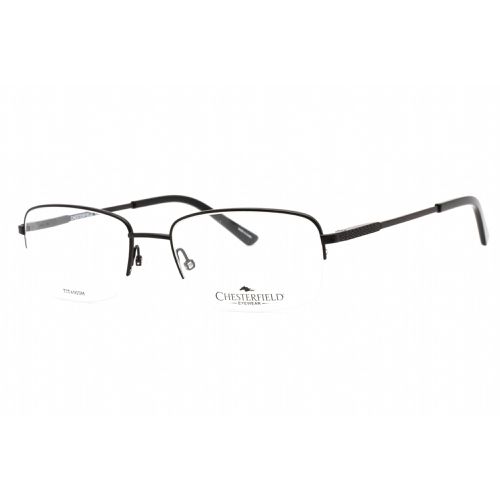 Men's Eyeglasses - Matte Black Rectangular Metal Frame / CH 891/T 0003 00 - Chesterfield - Modalova