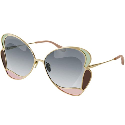 Women's Sunglasses - Butterfly Frame Grey Gradient Lens / CH0048S-30011230002 - Chloe - Modalova