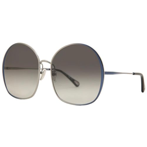 Women's Sunglasses - Gradient Grey Lens Blue Grey Frame / CH0014S-30009807001 - Chloe - Modalova