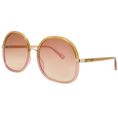 Women's Sunglasses - Gradient Orange Lens Acetate Frame / CH0029S-30009789002 - Chloe - Modalova